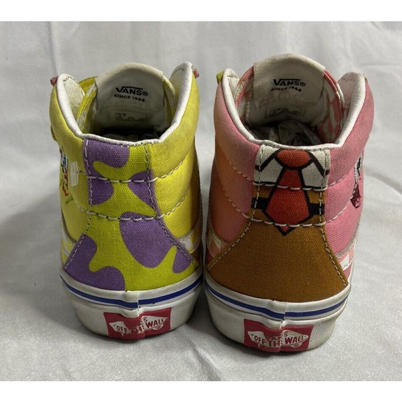 Vans X Spongebob Kids Sneakers Sk8-Hi Reissue Rare Sneakers Shoes Size 2.5 Kids - Picture 5 of 9